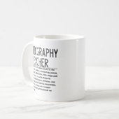 Mug Professeur de géographie (Devant gauche)