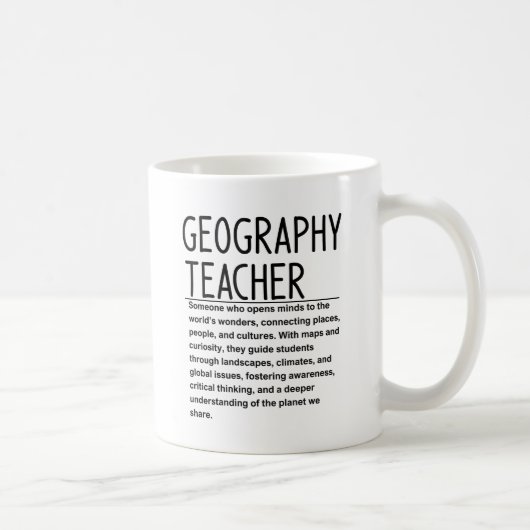 Mug Professeur de géographie (Droite)