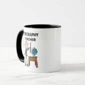 MUG PROFESSEUR DE GÉOGRAPHIE (Devant gauche)