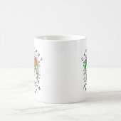 Mug Professeur de géographie avec Globe coloré (Centre)