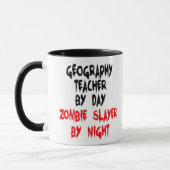Mug Professeur de géographie Zombie Slayer (Gauche)