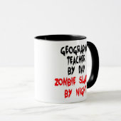 Mug Professeur de géographie Zombie Slayer (Devant droit)