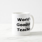 Mug Professeur de Goodest du monde (Devant droit)
