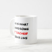 Mug professeur de gt, génial (Devant gauche)