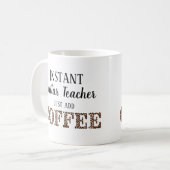 Mug Professeur de guitare instantanée juste ajouter de (Devant gauche)