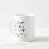 Mug Professeur de jardin d'enfants personnalisé Nom fl (Devant gauche)