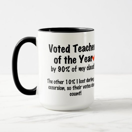 Mug Professeur de l'année Café (Gauche)