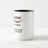 Mug Professeur de l'année Café (Centre)