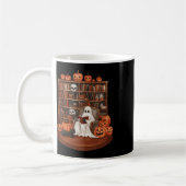 Mug Professeur de lecture du livre fantôme Halloween L (Gauche)