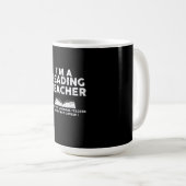 Mug Professeur de lecture - Je suis professeur de lect (Devant droit)