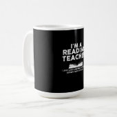 Mug Professeur de lecture - Je suis professeur de lect (Devant gauche)