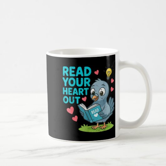 Mug Professeur de lecture Saint-Valentin Lis dans ton (Droite)