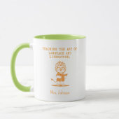 Mug Professeur de littérature anglaise d'art de langue (Gauche)