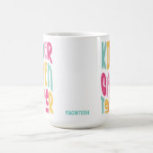 Mug Professeur de Maternelle Texte Coloré (Centre)