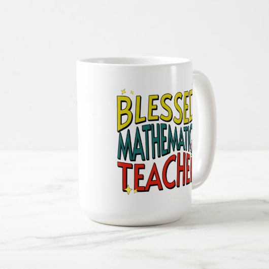 Mug Professeur de mathématiques (Devant droit)
