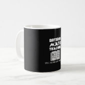 Mug Professeur de mathématiques à la retraite pour rés (Devant gauche)