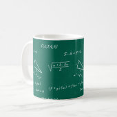 Mug professeur de mathématiques algebra geek (Devant gauche)