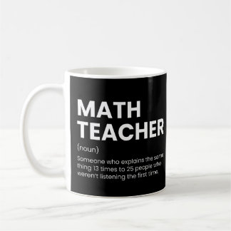 Mug Professeur de mathématiques Citation drôle de prof