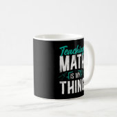 Mug Professeur de mathématiques Enseignement Nerd Étud (Devant droit)
