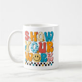 Mug Professeur de mathématiques Montrez votre travail  (Gauche)