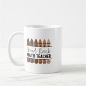Mug Professeur de mathématiques noir fier, enseignant (Gauche)
