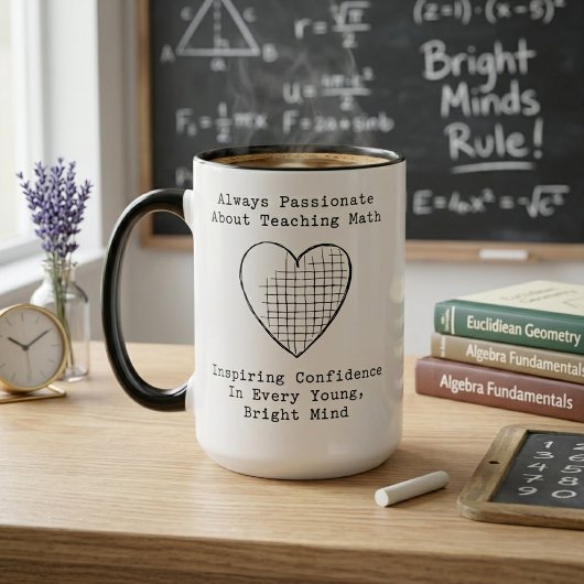 Mug Professeur de mathématiques passionné : Inspirer l