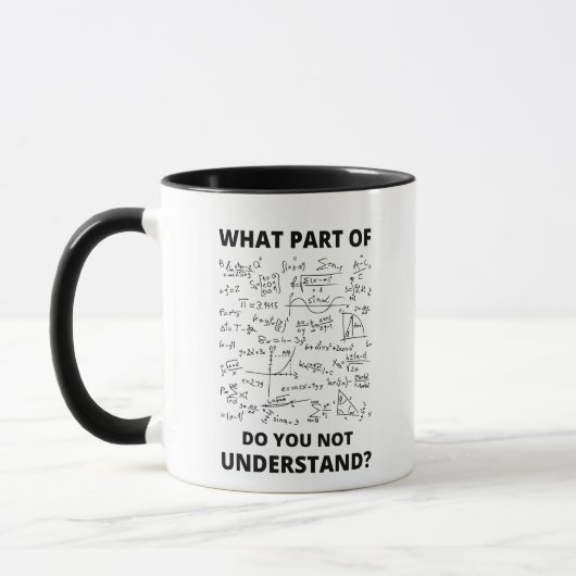 Mug Professeur de mathématiques Professeur de mathémat (Gauche)
