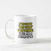 Mug Professeur De Maths Dans Le Dictionnaire...Mon Ima (Gauche)