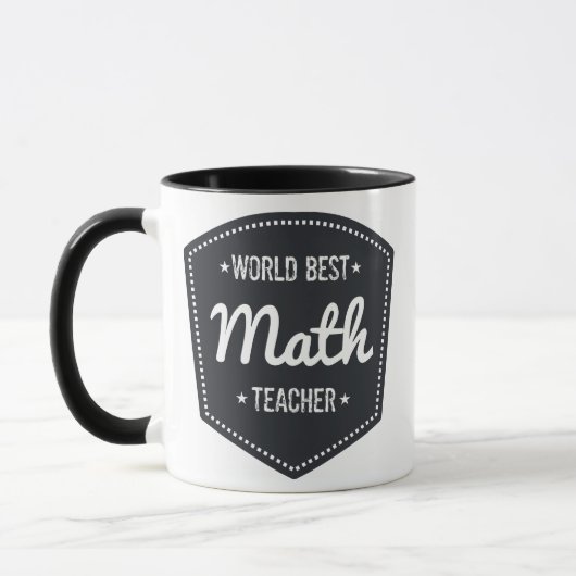 Mug Professeur de maths drôle - le meilleur professeur (Gauche)