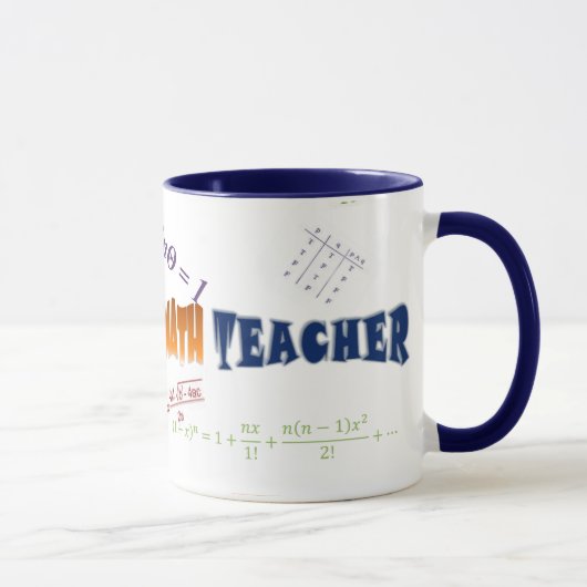 Mug Professeur de maths mauvais de mutant (Droite)