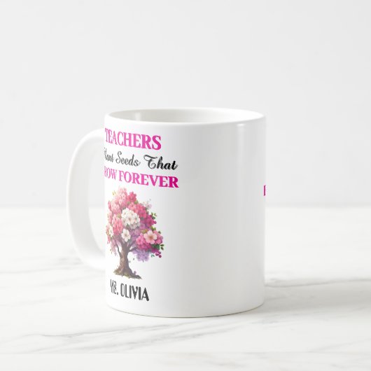 Mug Professeur de Merci - Cadeau de motivation pour le (Devant gauche)