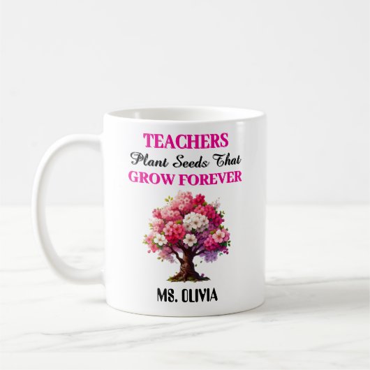 Mug Professeur de Merci - Cadeau de motivation pour le (Gauche)