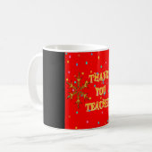Mug Professeur de Merci festif (Devant gauche)