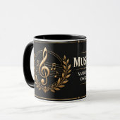 Mug Professeur de Musique Faisant une Différence une N (Devant gauche)
