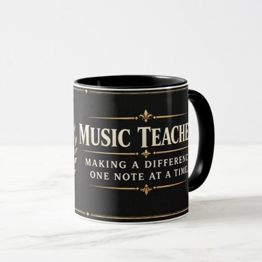 Mug Professeur de Musique Faisant une Différence une N (Devant droit)