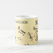 Mug Professeur de musique Funny Treble Joke | Nom Modè (Centre)