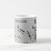 Mug Professeur de musique Funny Treble Joke | Nom Modè (Centre)