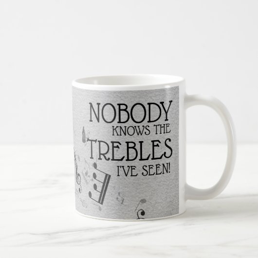 Mug Professeur de musique Funny Treble Joke | Nom Modè (Droite)