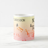 Mug Professeur de musique Funny Treble Joke | Nom Modè (Centre)