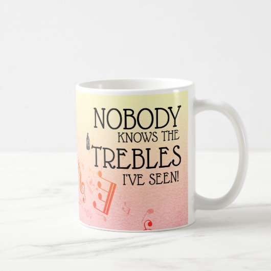 Mug Professeur de musique Funny Treble Joke | Nom Modè (Droite)