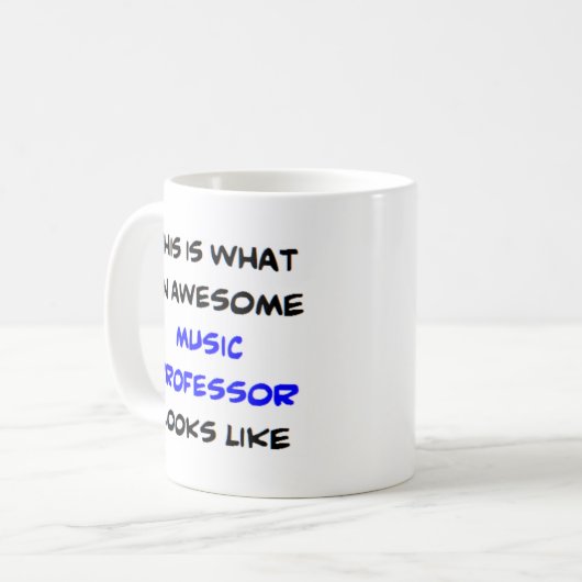 Mug professeur de musique, génial (Devant gauche)