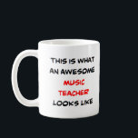 Mug professeur de musique, génial<br><div class="desc">enseignant de musique génial</div>