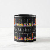 Mug professeur de musique guitare personnalisé (Centre)