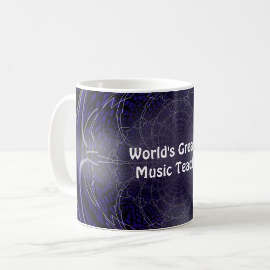 Mug Professeur de Musique le Plus Grand du Monde Fract (Devant gauche)