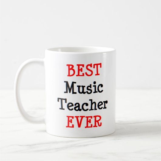 Mug professeur de musique, meilleur (Gauche)