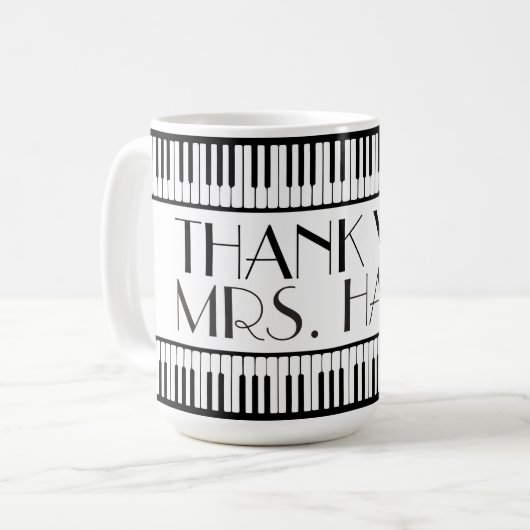 Mug Professeur de musique Merci (Devant gauche)