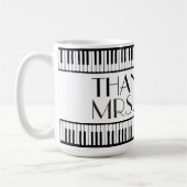 Mug Professeur de musique Merci (Gauche)