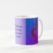 Mug Professeur de musique Merci Kokopelli avec Flûte (Devant droit)