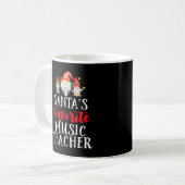 Mug Professeur de musique préféré du Père Noël Funny C (Devant gauche)