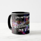 Mug Professeur de musique professionnelle vintage (Devant gauche)